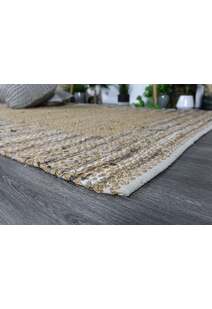 Massimo Beige Hand Woven Rug