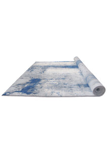 Messi Blue Abstract Monet Rug