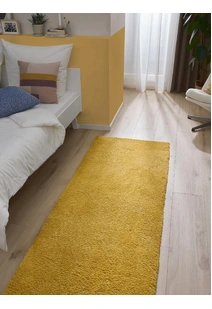 Mojito Plain Yellow Shaggy Rug