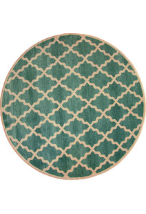 Messi Aqua Moroccan Trellis  Rug