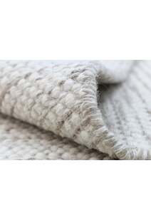 Natura Beige Wool Flatweave Rug