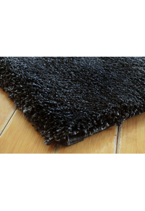 Posh Modern Plain Black Rug