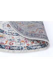 Peri Transitional Floral Border Rug