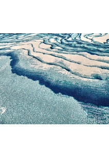 Roma Blue Modern Abstract Rug