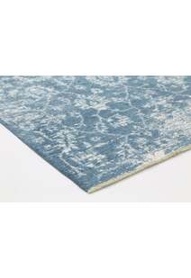 Ryan Blue Distressed Floral Rug