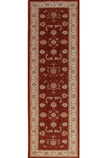 Star Red Traditional Oriental Rug