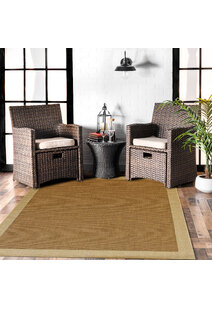 Sama Indoor Outdoor Border Rug