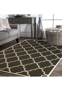 Storm Flatweave Trellis Rug