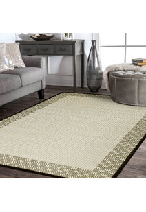 Storm Flatweave Border Rug