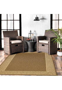 Sama Greek Key Flatweave Rug
