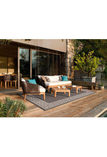 Soleil Greek Key Flatweave Rug