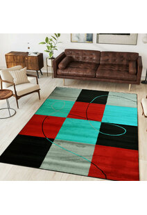 Sky Modern Square Pattern Rug