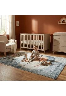 Vivid Modern Abstract Rug