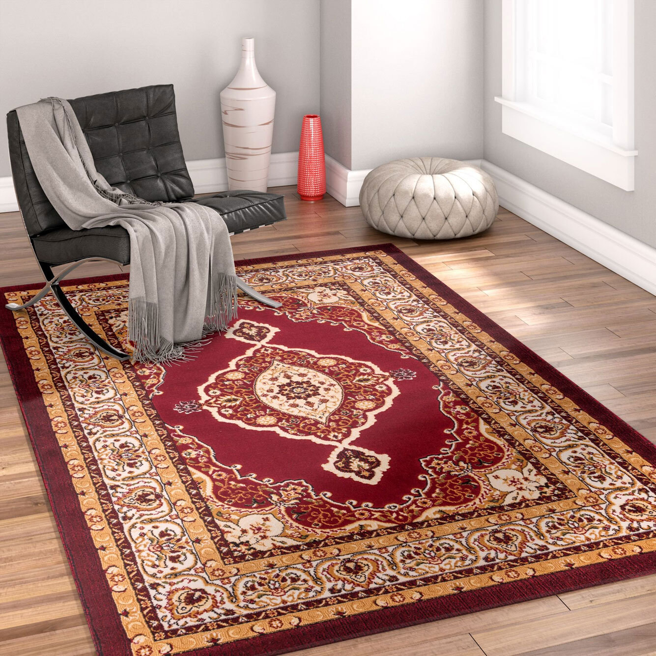 Atlanta Traditional Rug Burgundy Rugs Free Shipping