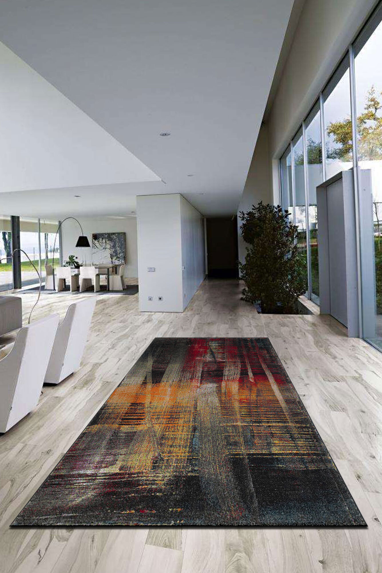 Adobe  Modern Brush Stroke Rug