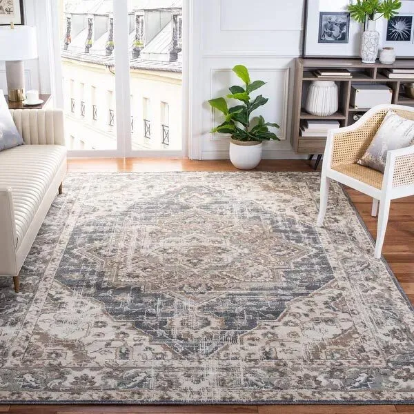 Large View Alfa Traditional Medallion Rug
