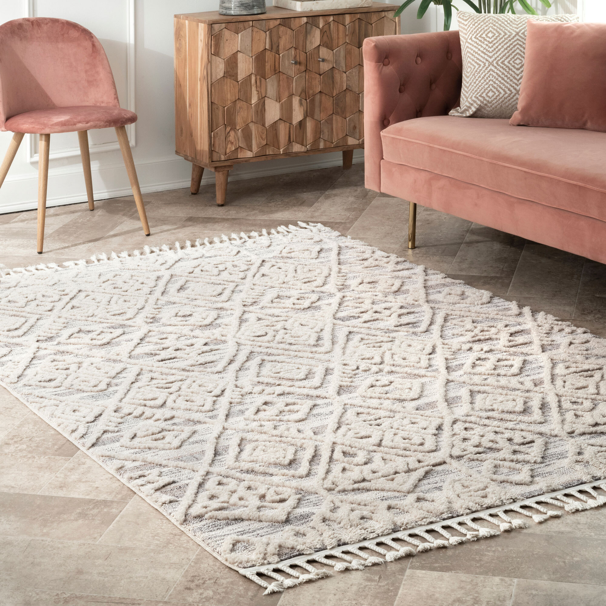 Aroma Fringed Moroccan Rug