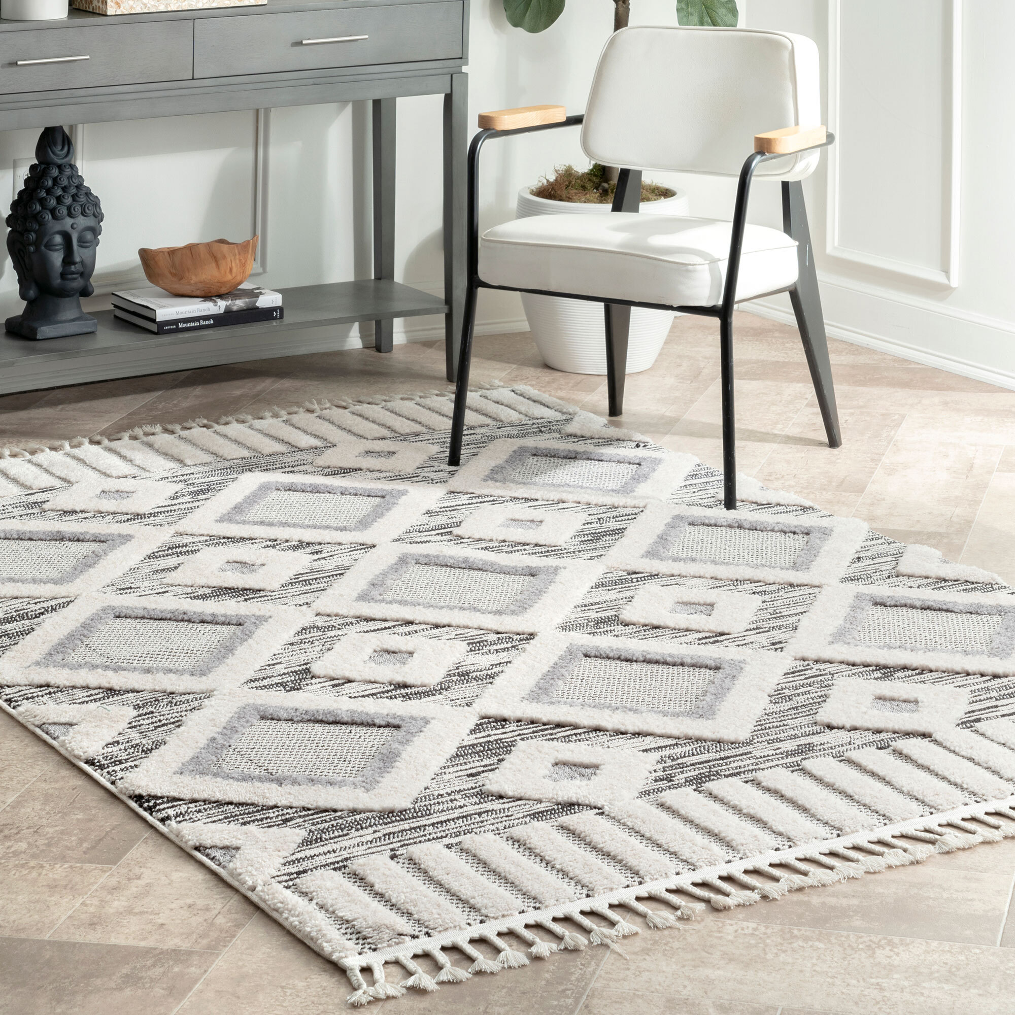 Aroma Fringed Moroccan Rug