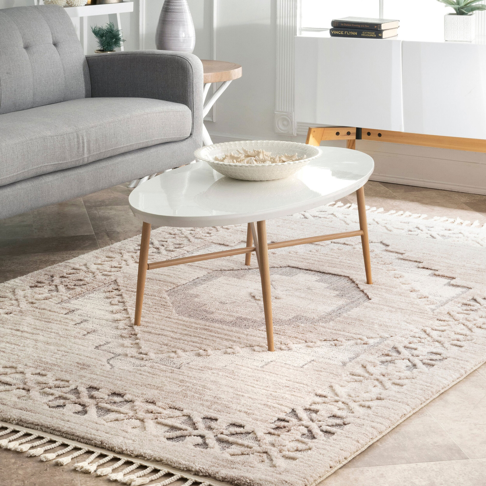 Large View Aroma Moroccan Medallian Rug