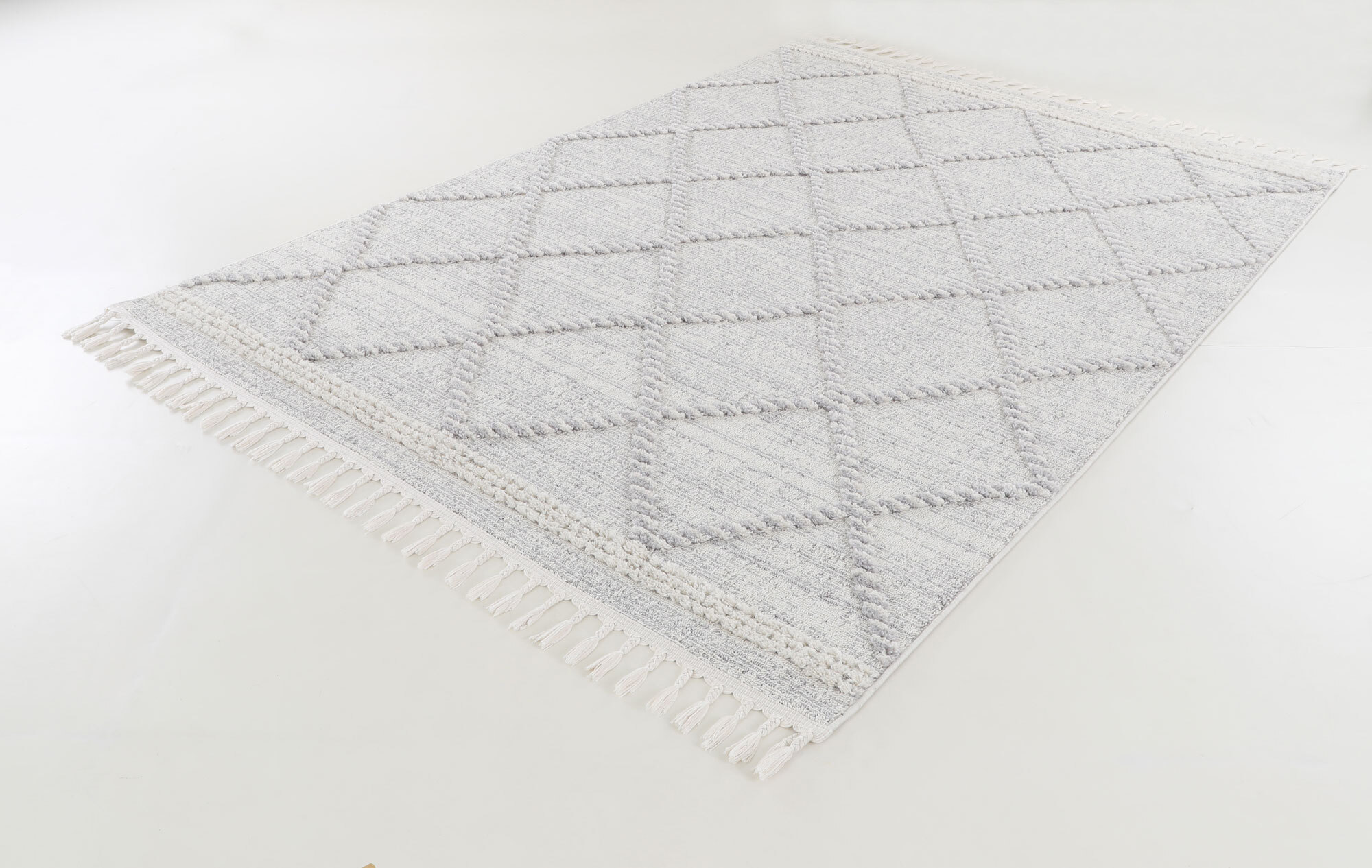 Large View Aroma Fringed Moroccan Rug