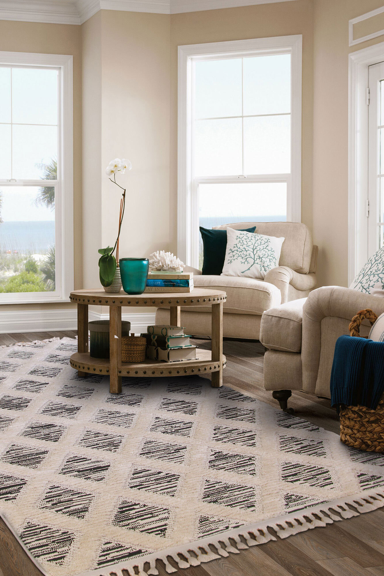 Aroma Fringed Moroccan Rug