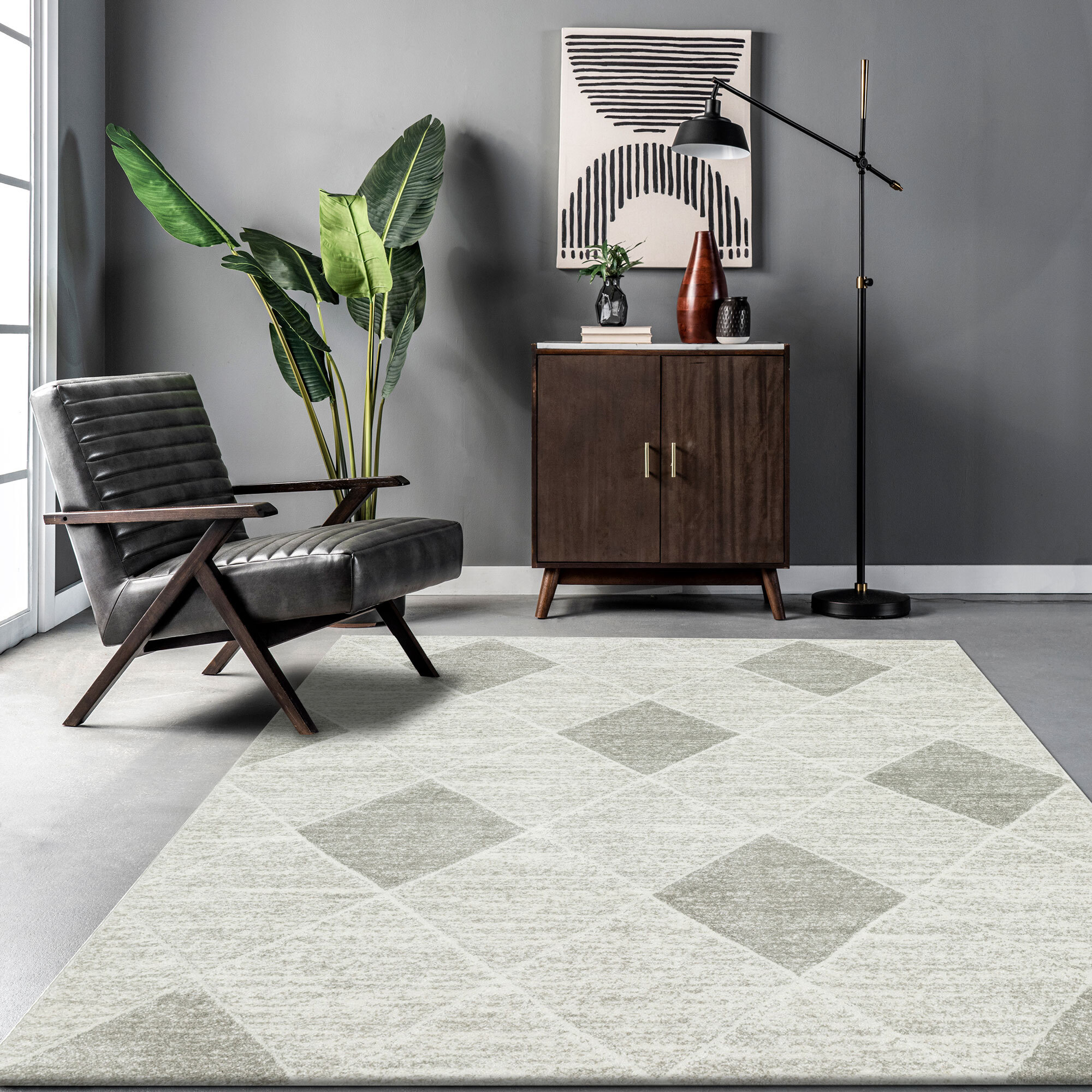Amsterdam Modern Trellis Rug