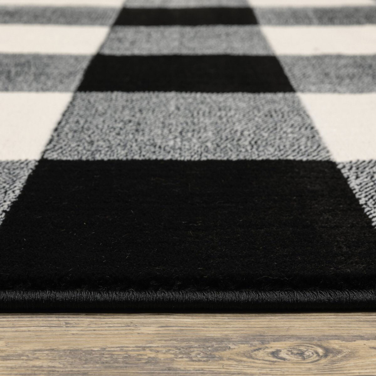 Adel Plaid Check Pattern Rug