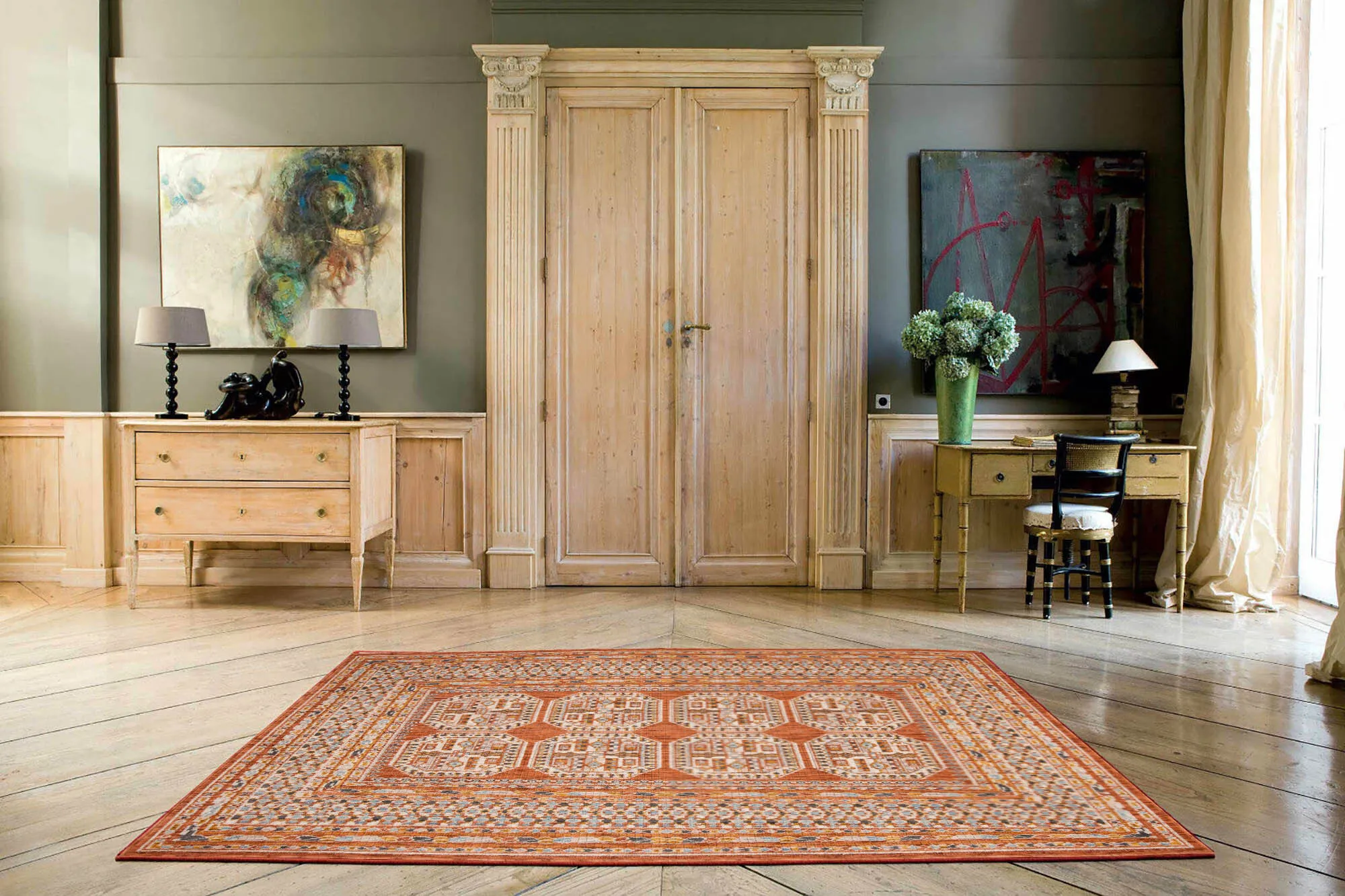 Large View Bokhara Traditional Wool Rug