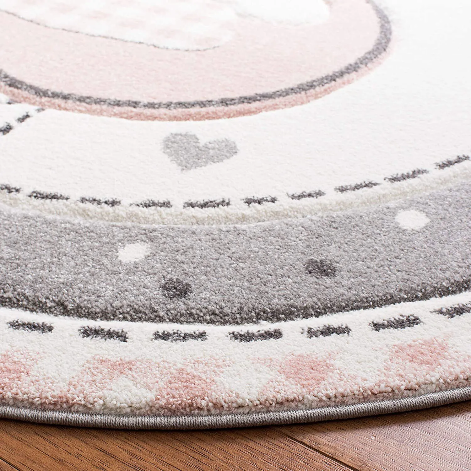 Large View Charlie Pink Flamingo Kids Rug