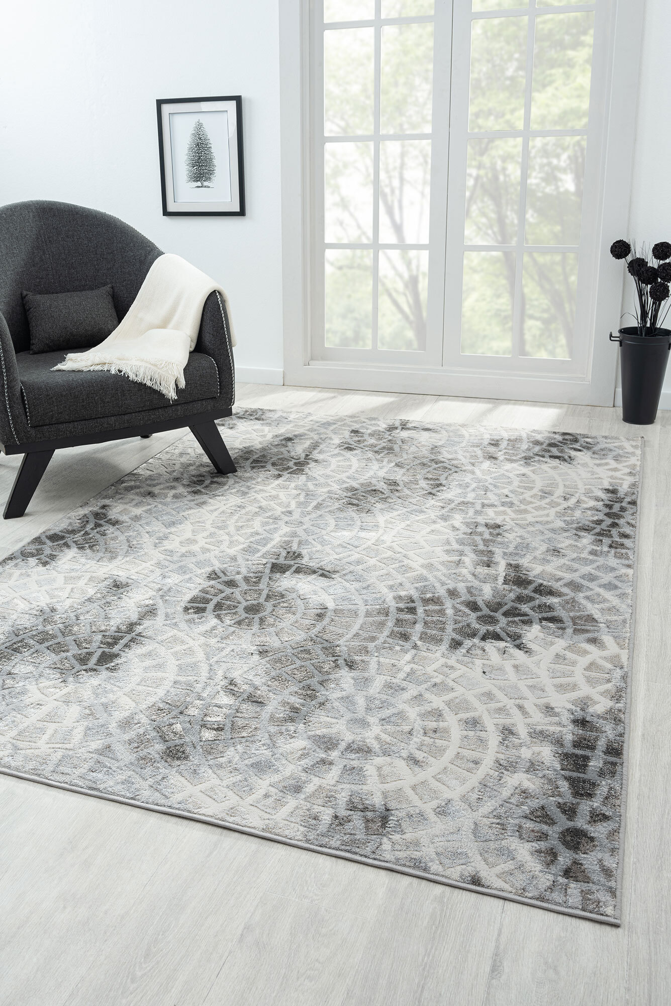 Cindy Transitional Abstract Rug