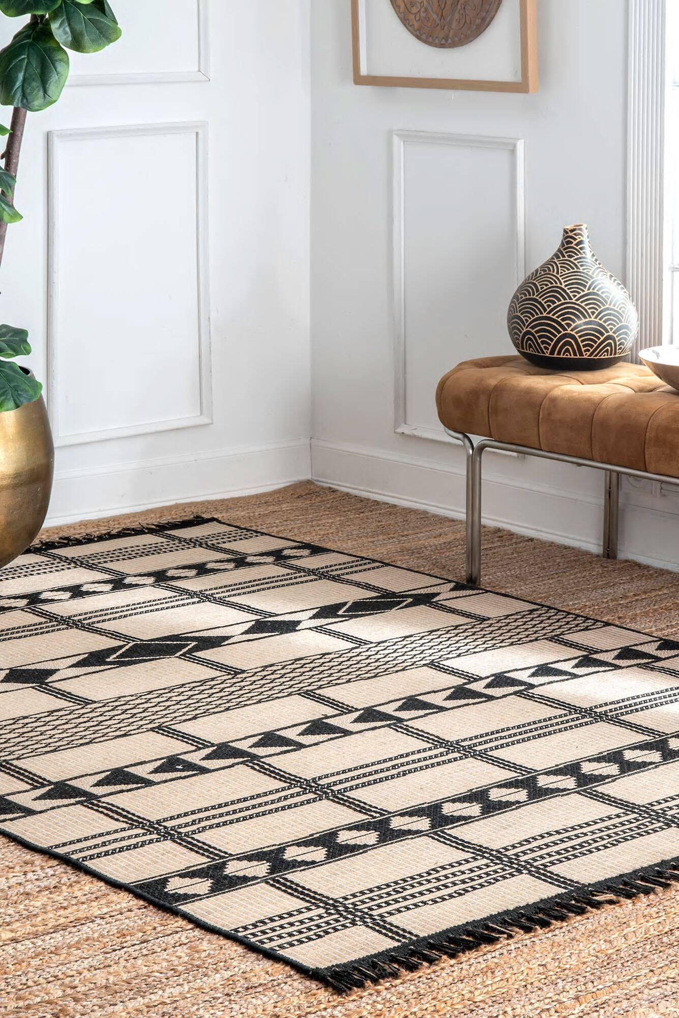 Carlo Flatweave Geometric Rug