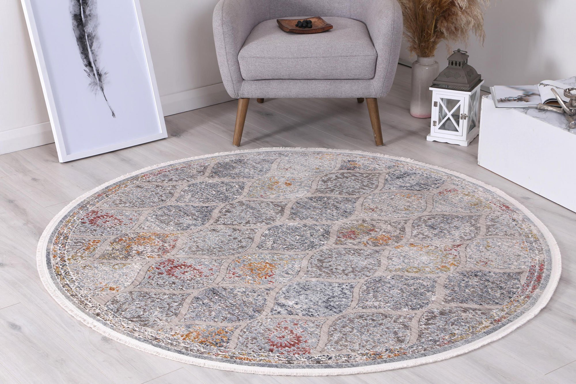 Darra Contemporary Trellis Rug