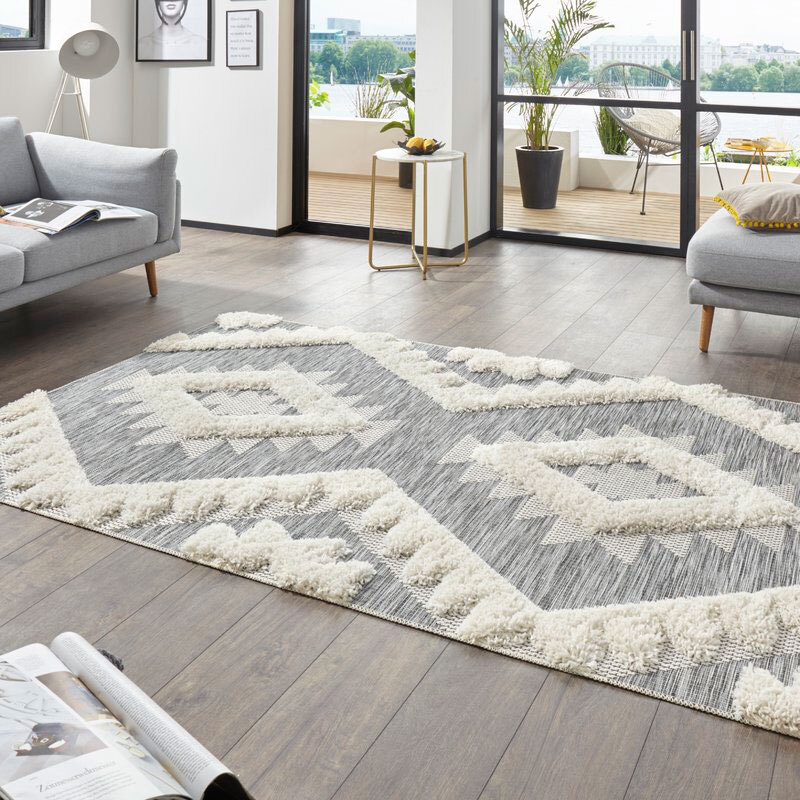 Large View Evan Diamond Multi Textured Rug