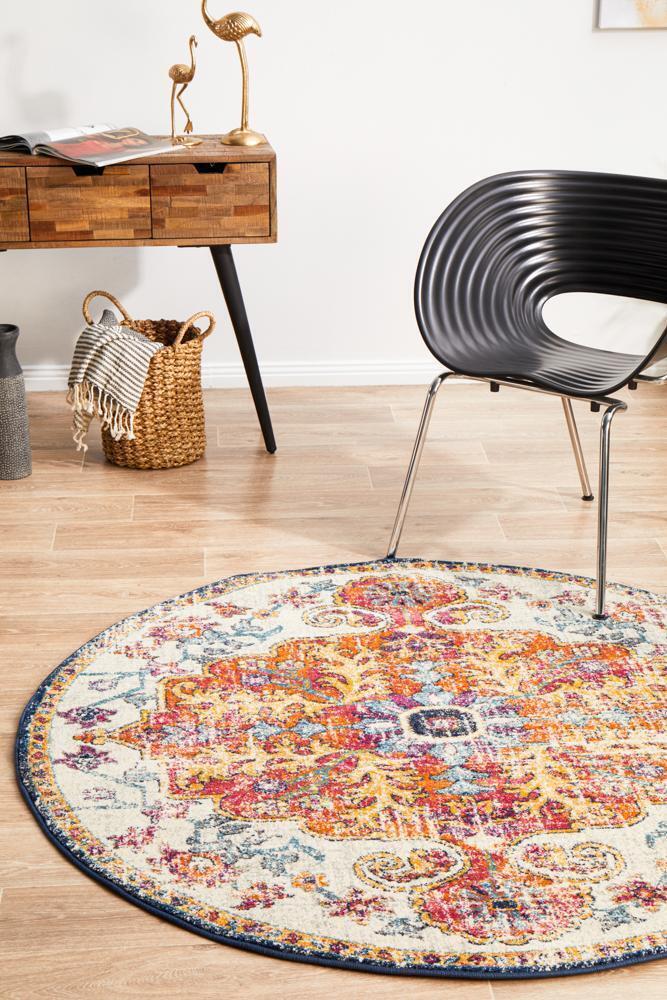 Large View Elana Classic Overdyed Round Rug
