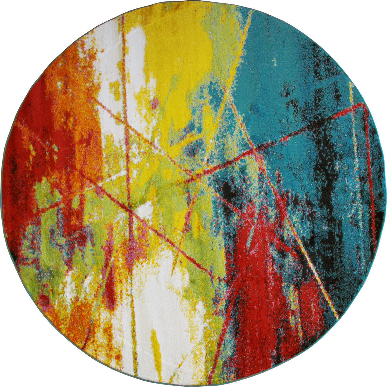 Ellen Multi Coloured Modern Rug