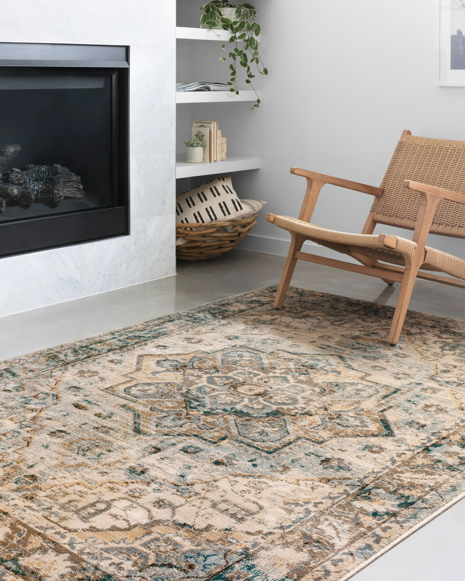 Large View Fred Traditional Medallion Rug