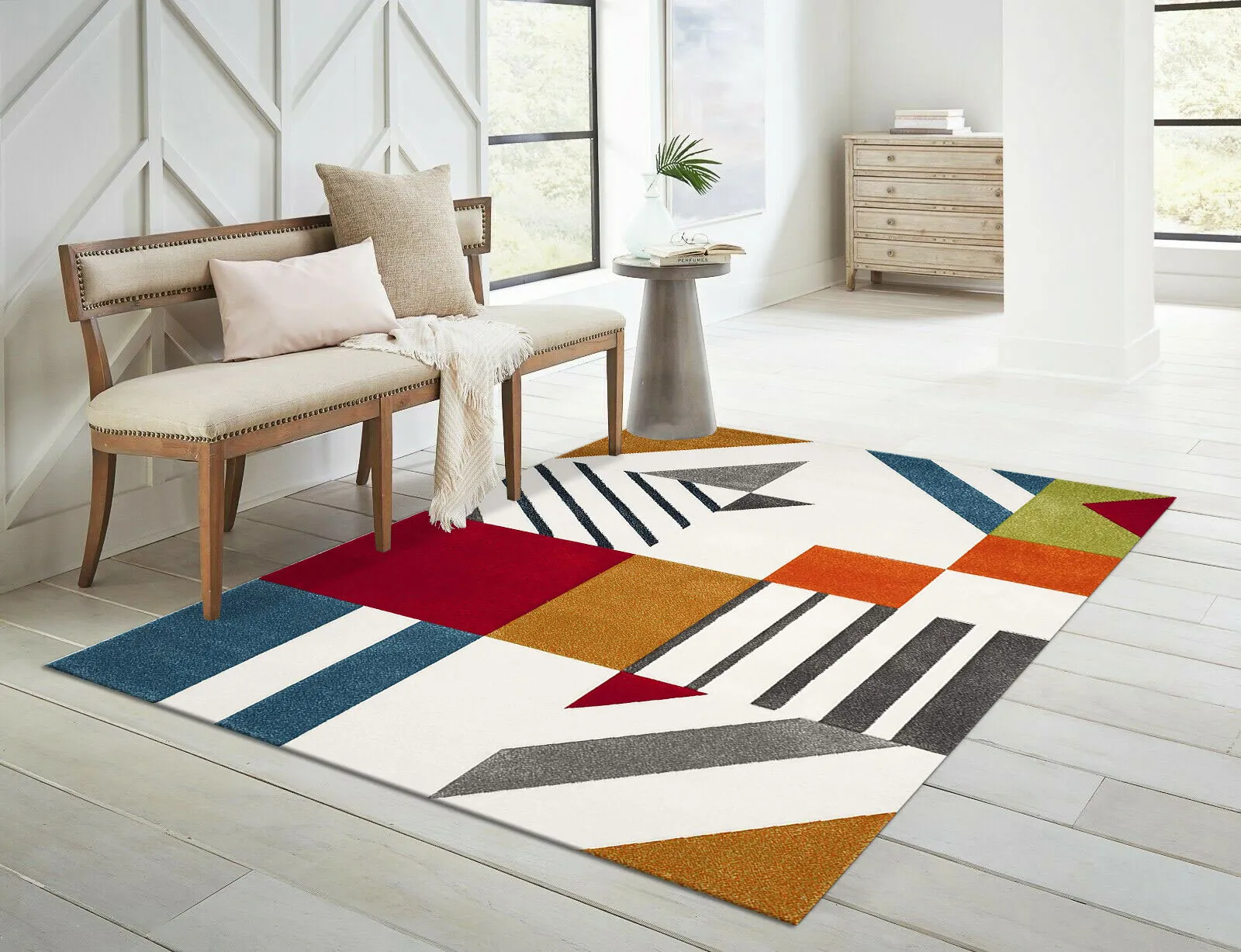 Large View Freya Modern Geometric Rug