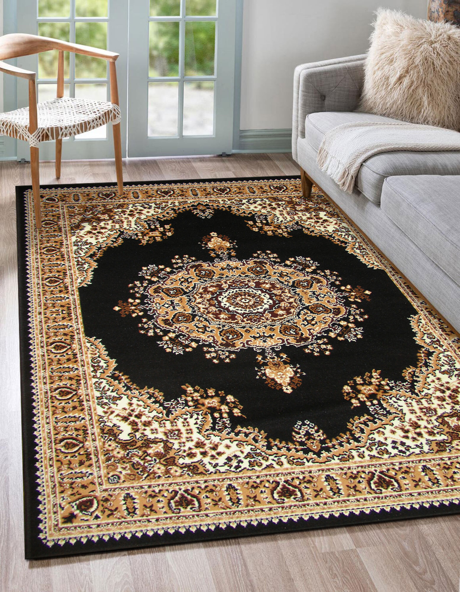 Large View Gil Traditional Medallion Rug