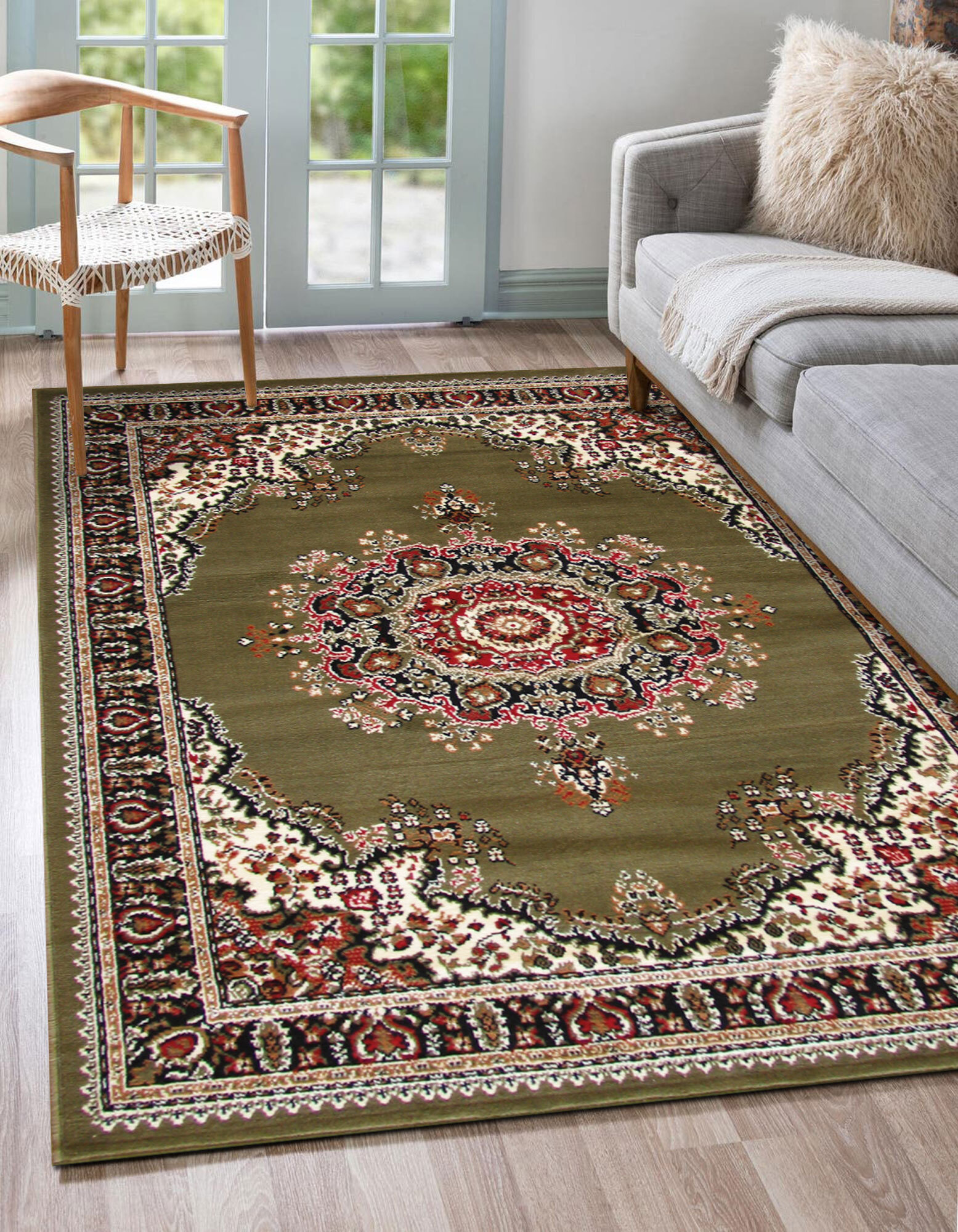 Large View Gil Traditional Medallion Rug