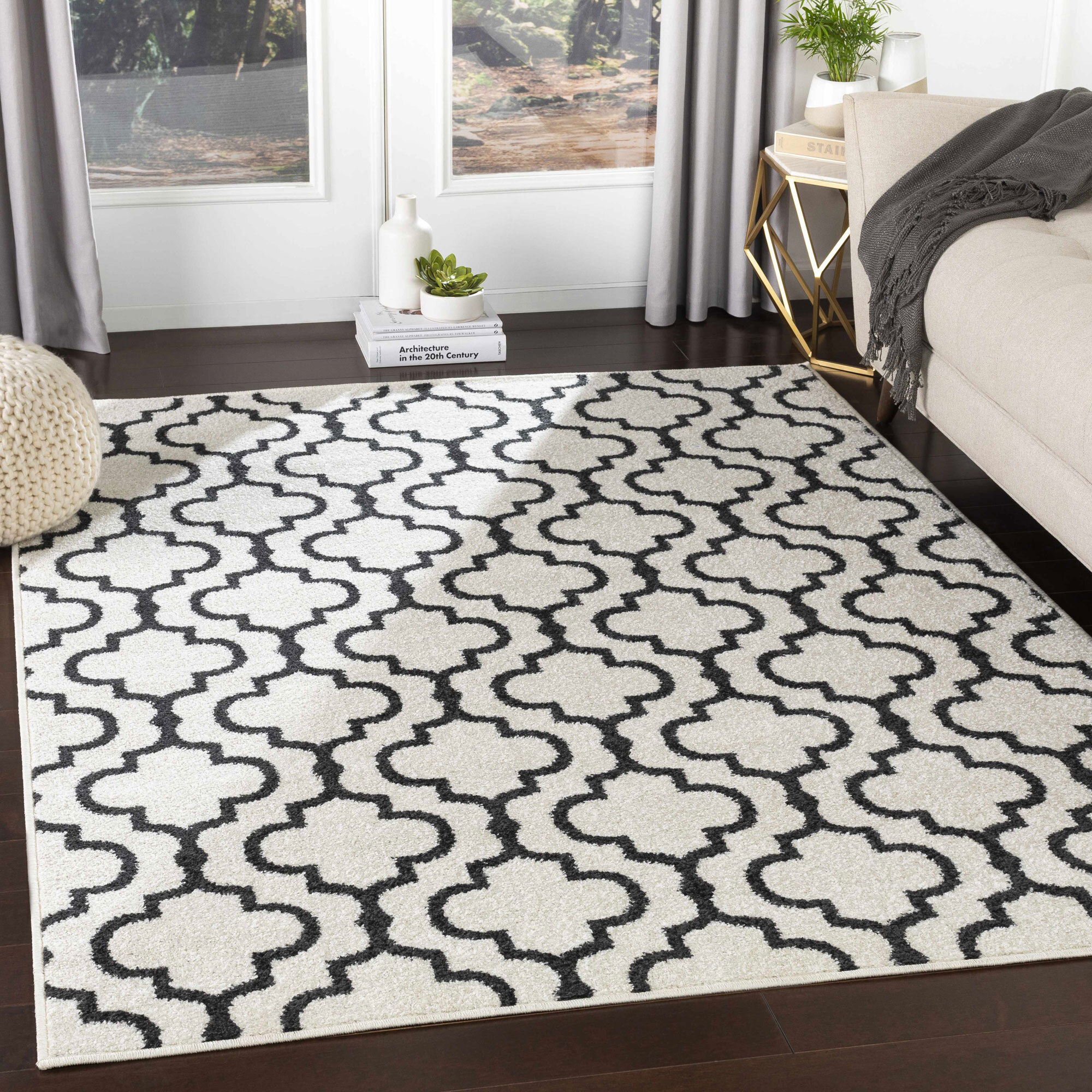 Large View Jack Contemporary Trellis Rug