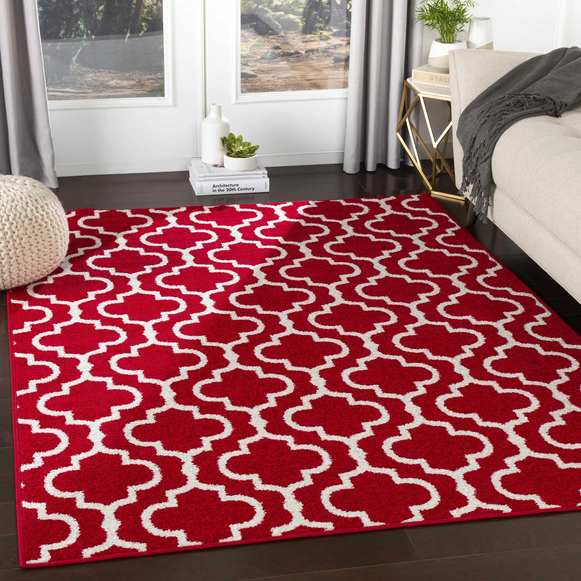Jack Contemporary Trellis Rug
