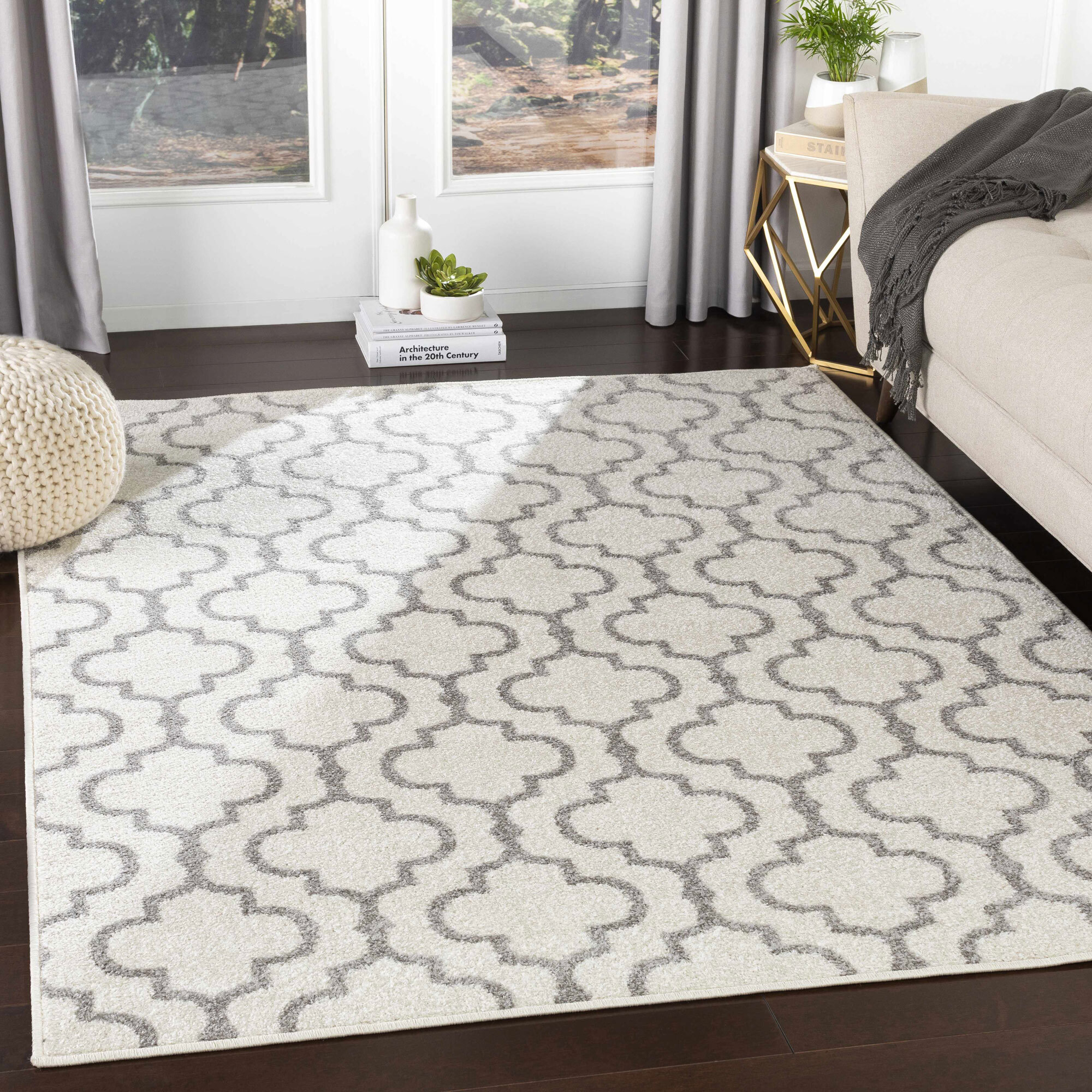 Large View Jack Contemporary Trellis Rug