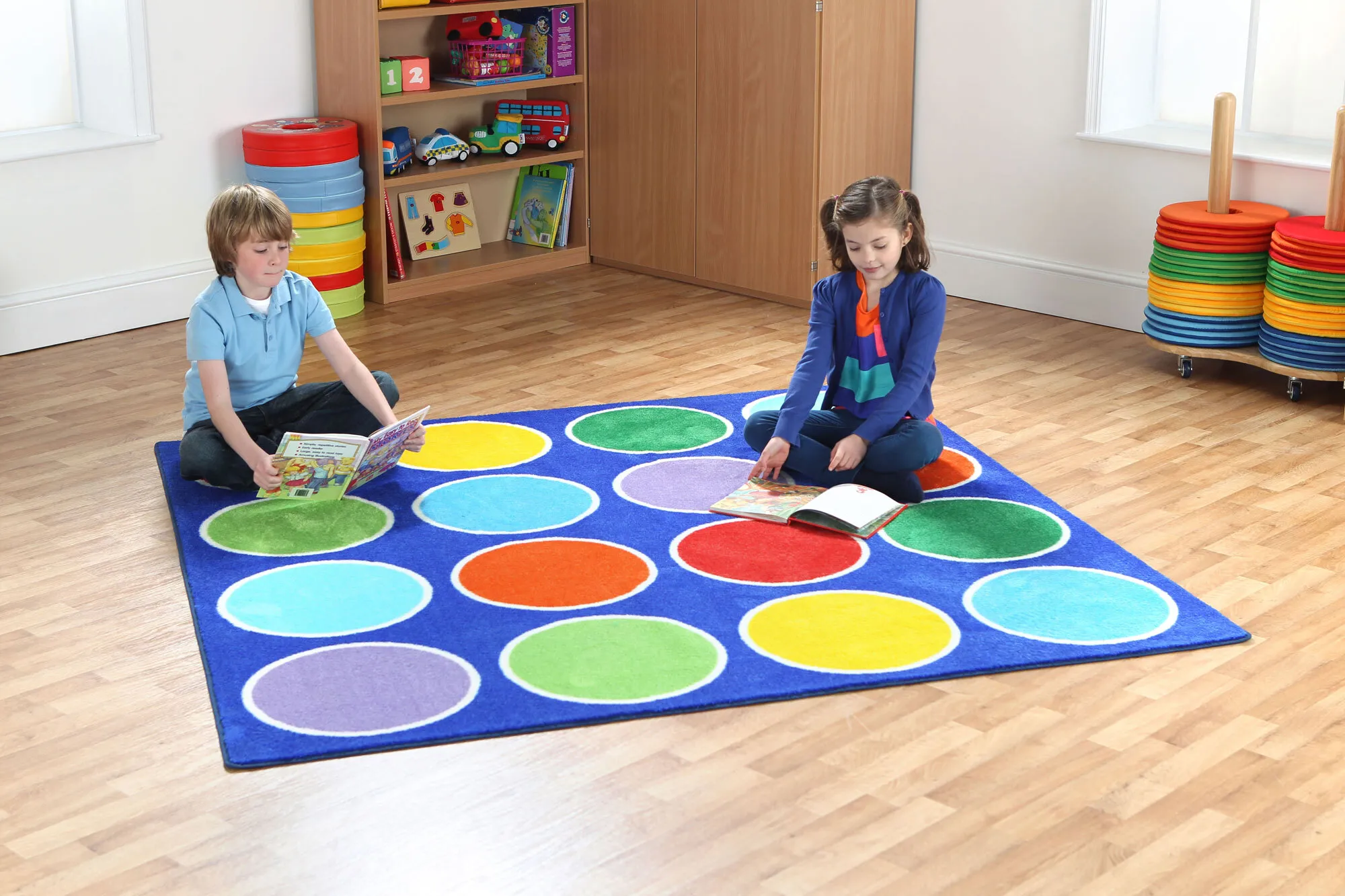 Large View Kids Square Placement Rug