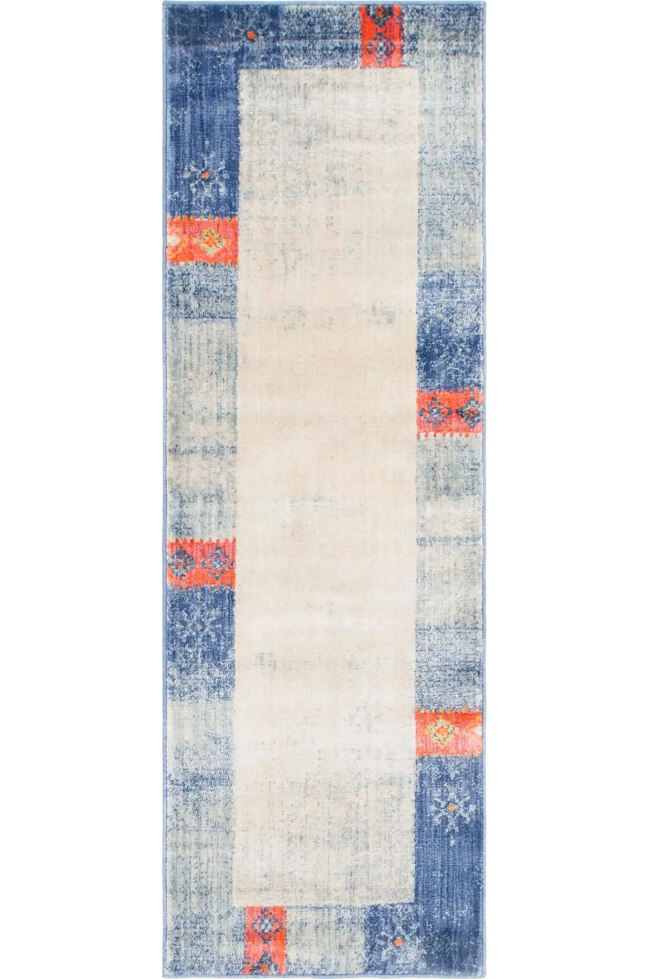 Large View Lisa Contemporary Border Rug