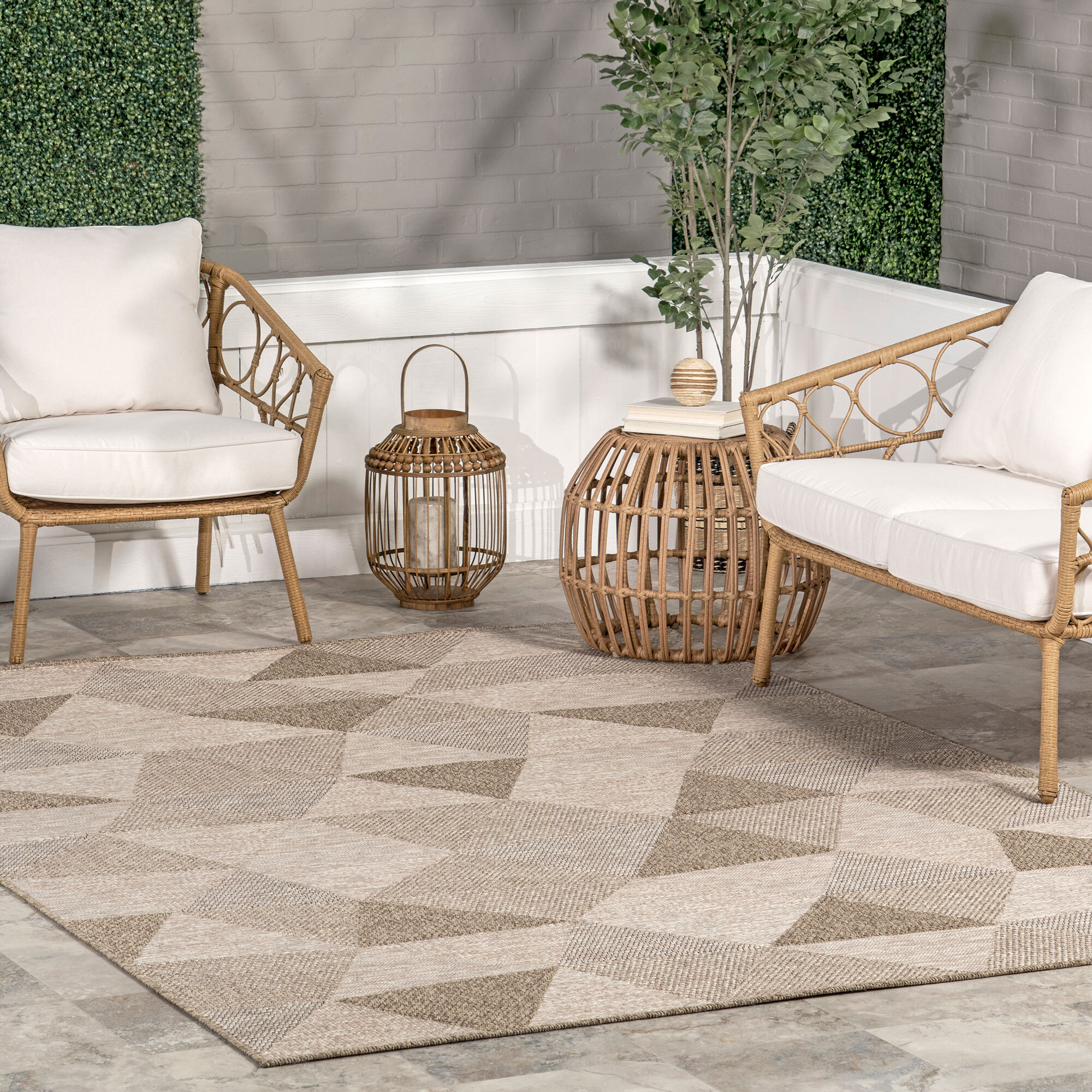 Large View Lotus Indoor/Outdoor Rug