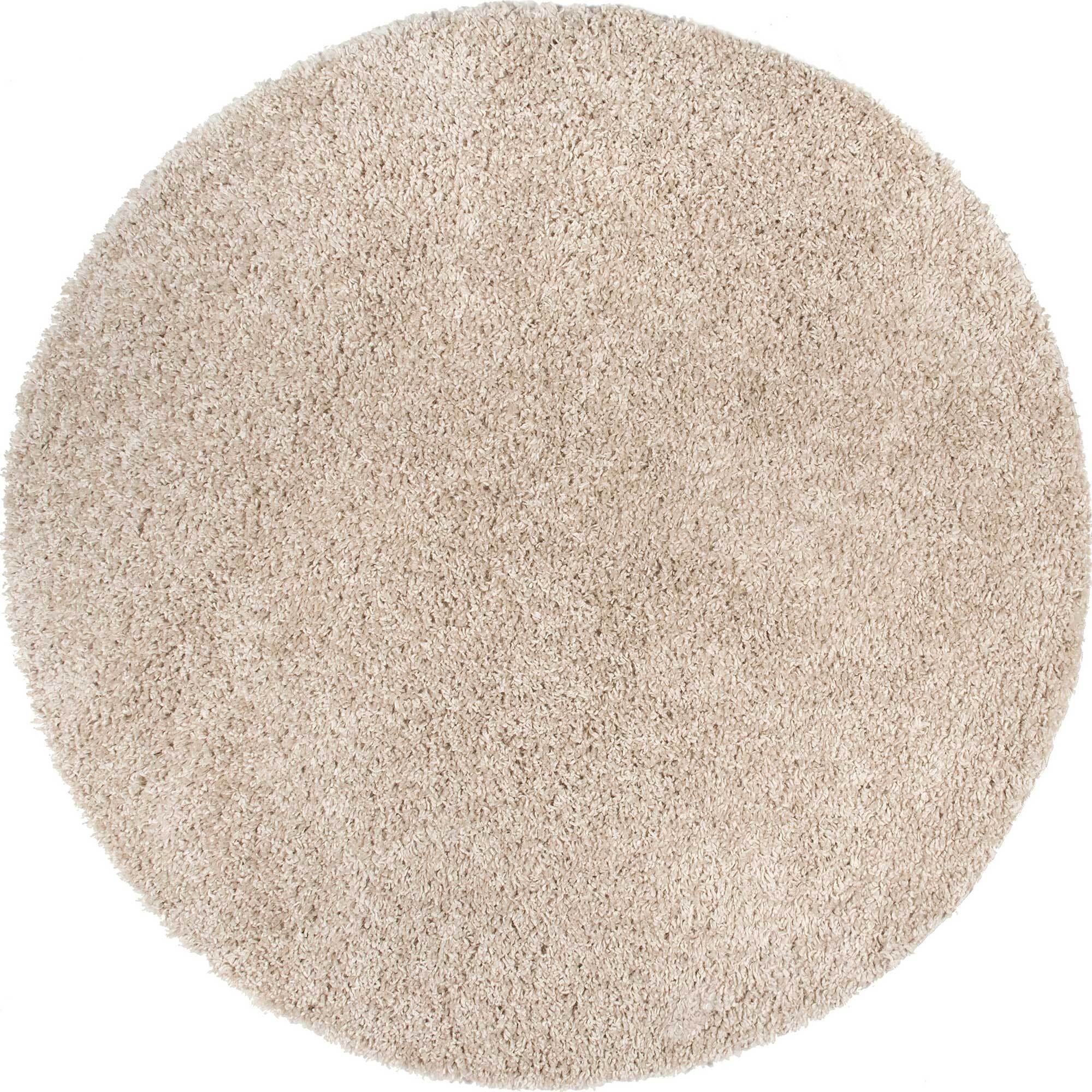 Large View Luis Plain Beige Shaggy Rug