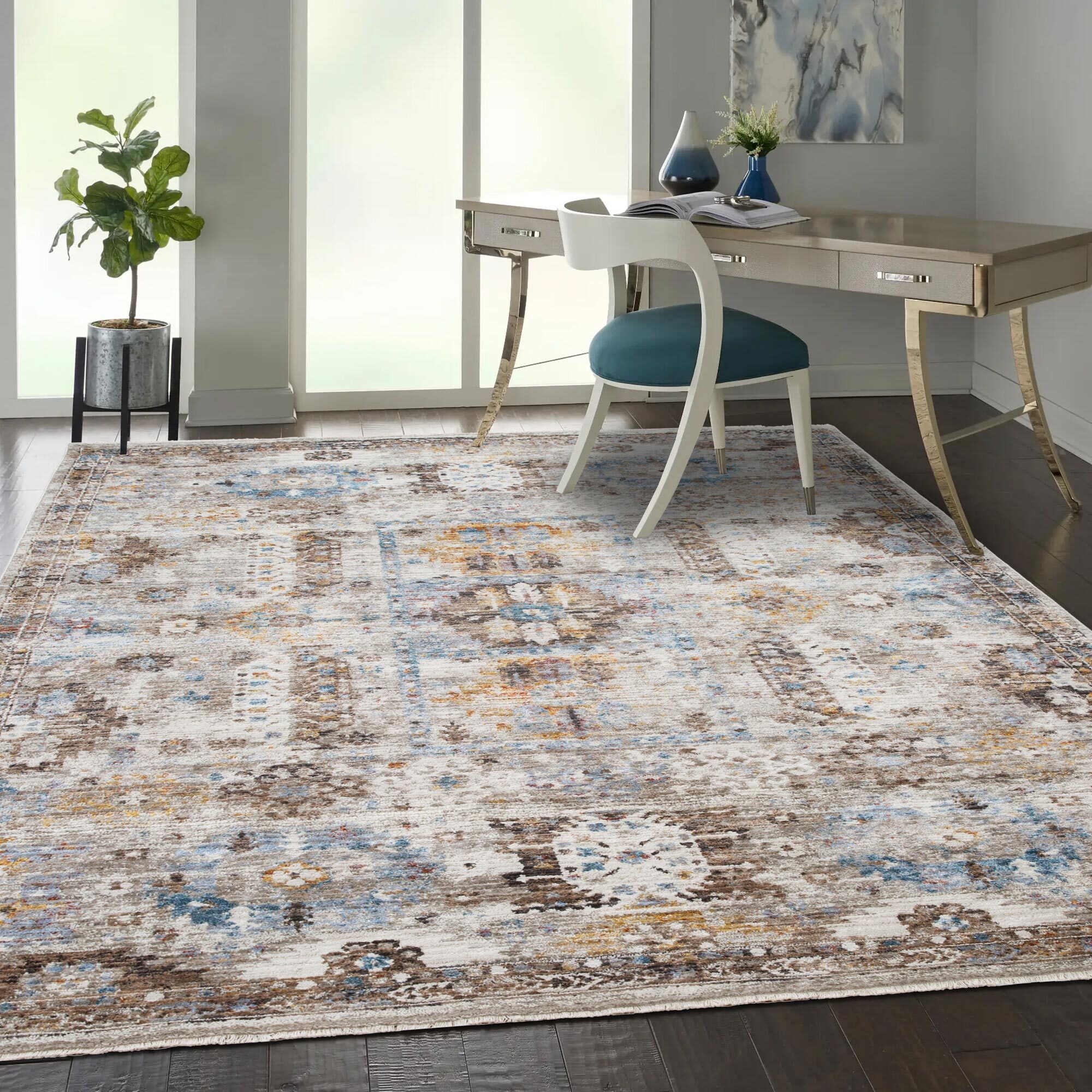 Large View Lukas Traditional Medallion Rug