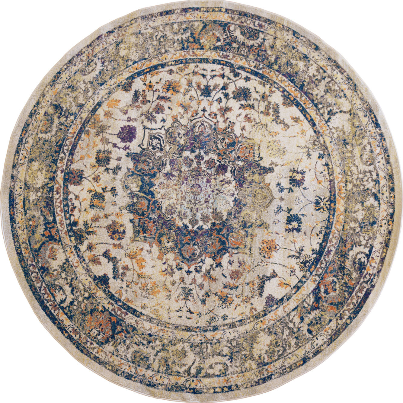 Large View Lester Classic Overdyed Floral Rug
