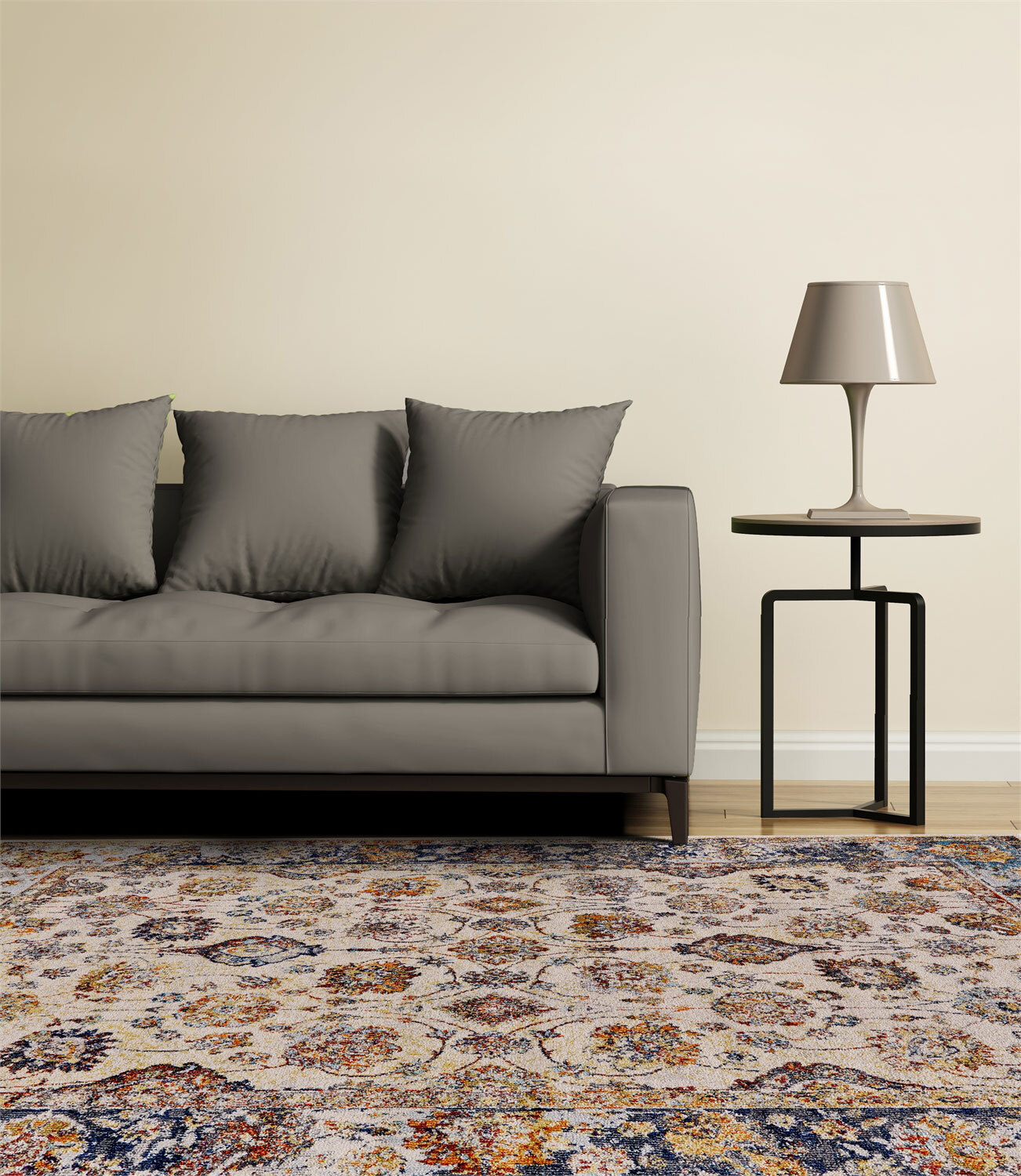 Lester Classic Floral Overdyed Rug