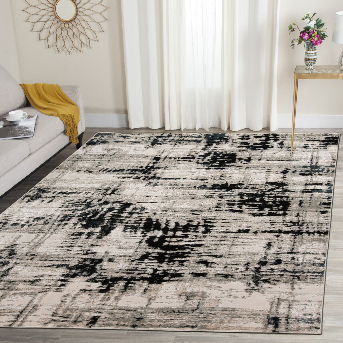 Mosaic Monotone Abstract Rug